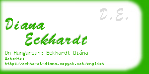 diana eckhardt business card