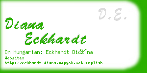 diana eckhardt business card